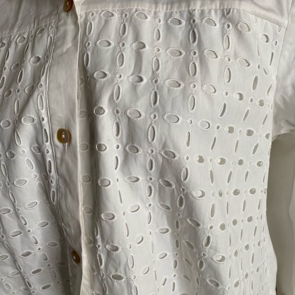 Wynne Collection Medium White High Low Top - Picture 6 of 10